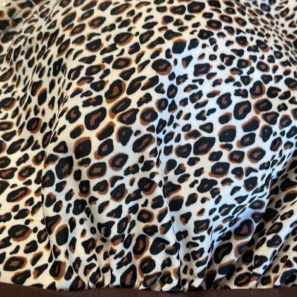 Leopard print one piece swimsuit swim dress size 18W - Picture 3 of 15